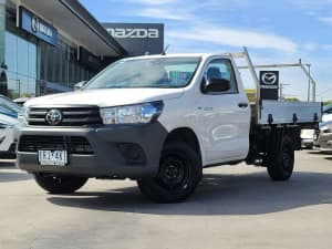 2020 Toyota Hilux TGN121R Workmate 4x2 White 6 Speed Sports Automatic Cab Chassis