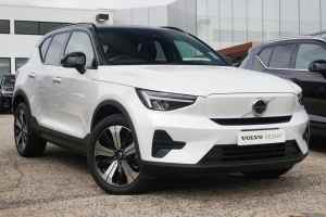 2022 Volvo XC40 XZ MY23 Recharge Pure Electric White 1 Speed Automatic Wagon