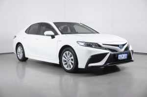 2021 Toyota Camry Axvh70R Ascent Sport Hybrid White Continuous Variable Sedan