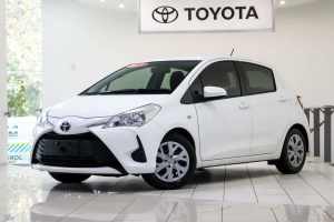 2018 Toyota Yaris NCP130R MY18 Ascent Glacier White 4 Speed Automatic Hatchback