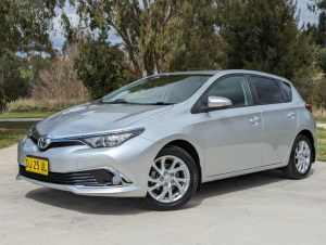 2016 Toyota Corolla ZRE Ascent Sport Hatch Silver Pearl 7 Speed Automatic Hatchback