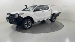 2017 Mazda BT-50 MY16 XT (4x4) White 6 Speed Manual Dual Cab Chassis
