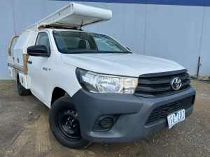 2016 Toyota Hilux GUN122R Workmate White 5 Speed Manual Cab Chassis Hoppers Crossing Wyndham Area Preview