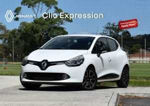 2016 Renault Clio IV B98 Expression EDC White 6 Speed Sports Automatic Dual Clutch Hatchback