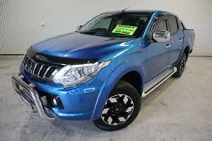 2017 Mitsubishi Triton MQ MY18 Exceed Double Cab Blue 5 Speed Sports Automatic Utility
