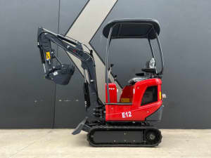 2023 UHI E12 Electric Excavator with Swing Boom, 1100kg Operation Weight