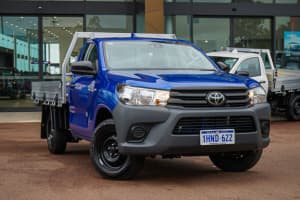 2021 Toyota Hilux TGN121R Workmate 4x2 Blue 5 Speed Manual Cab Chassis