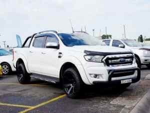 2016 Ford Ranger PX MkII XLT Double Cab White 6 Speed Sports Automatic Utility