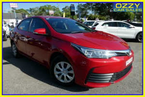 2017 Toyota Corolla ZRE172R Ascent Red 7 Speed CVT Auto Sequential Sedan