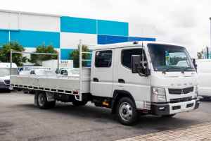 2015 Fuso Canter 815 DUAL CAB White Cab Chassis 3.0l RWD
