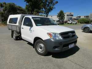 2006 Toyota Hilux TGN16R Workmate White 5 Speed Manual Cab Chassis Wangara Wanneroo Area Preview