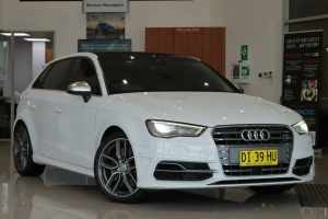 2014 Audi S3 8V MY14 S Tronic Quattro White 6 Speed Sports Automatic Dual Clutch Sedan Kirrawee Sutherland Area Preview