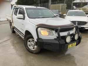 2013 Holden Colorado RG MY13 LX Crew Cab White 5 Speed Manual Cab Chassis