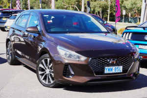 2017 Hyundai i30 PD MY18 Elite D-CT Brown 7 Speed Sports Automatic Dual Clutch Hatchback