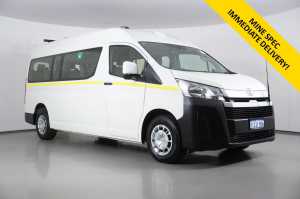 2021 Toyota HiAce GDH322R Slwb Commuter (12 Seats) White 6 Speed Auto Sequential Bus