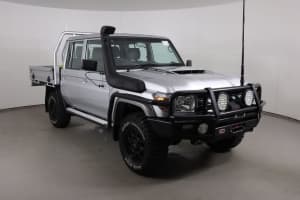 2020 Toyota Landcruiser VDJ79R GXL (4x4) Silver 5 Speed Manual Double Cab Chassis