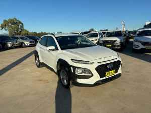 2018 Hyundai Kona OS.2 MY19 Active 2WD White 6 Speed Sports Automatic Wagon Muswellbrook Muswellbrook Area Preview