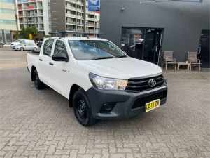 2019 Toyota Hilux TGN121R MY19 Workmate White 6 Speed Automatic Double Cab Pick Up
