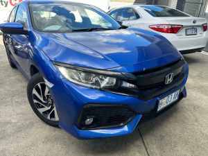 2017 Honda Civic 10th Gen MY17 VTi-S Blue 1 Speed Constant Variable Hatchback