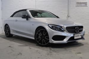 2017 Mercedes-Benz C-Class A205 807+057MY C43 AMG 9G-Tronic 4MATIC Silver, Chrome 9 Speed