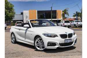 2015 BMW 2 Series F23 220i Luxury Line White 8 Speed Sports Automatic Convertible