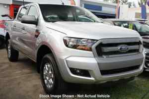 2017 Ford Ranger PX MkII 2018.00MY XLS Double Cab Silver, Chrome 6 Speed Sports Automatic Utility