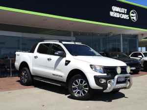 2015 Ford Ranger PX Wildtrak Double Cab White 6 Speed Sports Automatic Utility