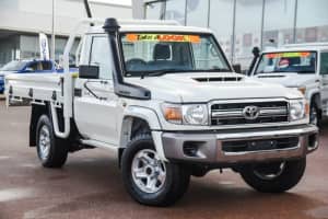 2022 Toyota Landcruiser VDJ79R GXL French Vanilla 5 Speed Manual Cab Chassis Wangara Wanneroo Area Preview