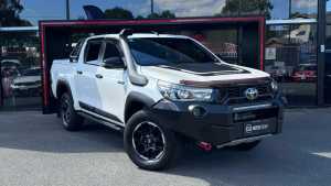 2020 Toyota Hilux GUN126R Rugged X Double Cab White 6 Speed Sports Automatic Utility