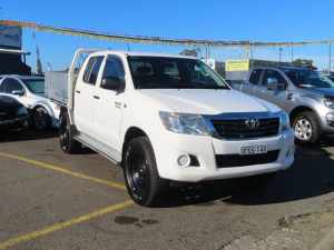 2013 Toyota Hilux GGN25R MY12 SR Double Cab White 5 Speed Automatic Utility