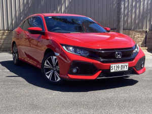 2018 Honda Civic MY18 VTi-L Red Continuous Variable Hatchback