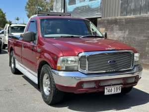 2002 Ford F250 XLT 4x2 Red 4 Speed Automatic Utility