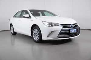 2017 Toyota Camry AVV50R MY16 Altise Hybrid White Continuous Variable Sedan