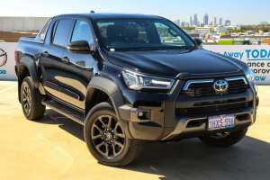 2023 Toyota Hilux GUN126R Rogue Double Cab Black 6 Speed Sports Automatic Utility