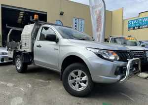 2016 Mitsubishi Triton MQ MY16 GLX Silver 6 Speed Manual Cab Chassis Capalaba Brisbane South East Preview