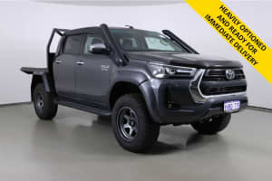 2020 Toyota Hilux GUN126R Facelift SR5 (4x4) Graphite 6 Speed Automatic Double Cab Chassis