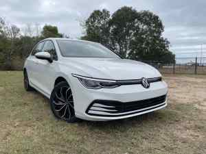 2023 Volkswagen Golf 8 MY23 110TSI Life Pure White 8 Speed Sports Automatic Hatchback