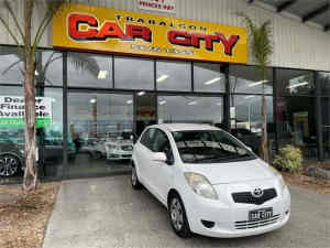 2005 Toyota Yaris NCP91R YRS White 4 Speed Automatic Hatchback Traralgon Latrobe Valley Preview
