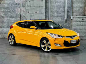 2012 Hyundai Veloster FS2 Coupe D-CT Yellow 6 Speed Sports Automatic Dual Clutch Hatchback