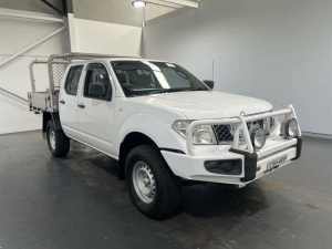 2011 Nissan Navara D40 MY11 RX (4x4) White 5 Speed Automatic Dual Cab Chassis