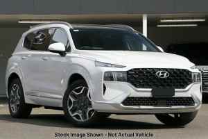 2023 Hyundai Santa Fe TM.V4 MY23 Hybrid Highlander White Cream 6 Speed Sports Automatic Wagon Hybrid
