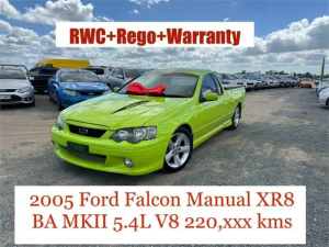 2005 Ford Falcon BA MkII XR8 Green 6 Speed Manual Utility Archerfield Brisbane South West Preview