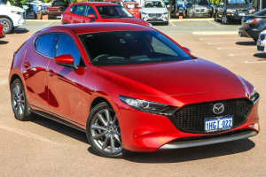 2022 Mazda 3 BP2H7A G20 SKYACTIV-Drive Touring Red 6 Speed Sports Automatic Hatchback