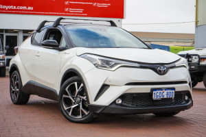 2018 Toyota C-HR NGX10R Koba S-CVT 2WD Crystal Pearl & Black Roof 7 Speed Constant Variable Wagon