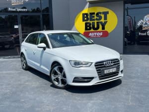 2015 Audi A3 8V MY15 Ambition Sportback S Tronic White 7 Speed Sports Automatic Dual Clutch