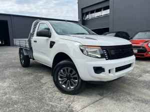 2014 Ford Ranger PX XL White 6 Speed Manual Cab Chassis