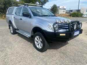 2013 Mitsubishi Triton MN MY14 Update GLX (4x4) Silver 5 Speed Manual 4x4 Double Cab Chassis Wangara Wanneroo Area Preview