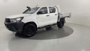 2020 Toyota Hilux GUN125R MY19 Upgrade Workmate (4x4) Glacier White 6 Speed Automatic