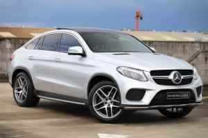 2015 Mercedes-Benz GLE-Class C292 GLE350 d Coupe 9G-Tronic 4MATIC Silver, Chrome 9 Speed