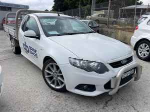 2014 Ford Falcon FG MkII XR6 Super Cab Winter White 6 Speed Sports Automatic Cab Chassis